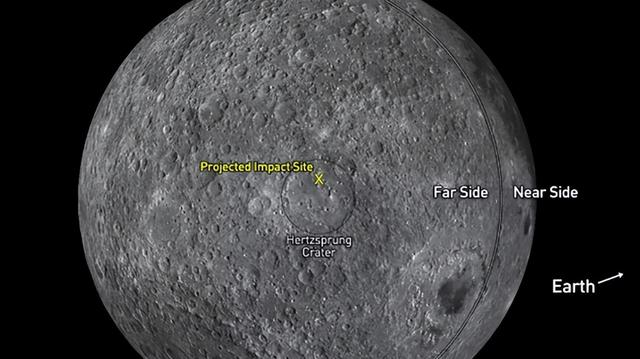 nasa在月球上發現墜毀的