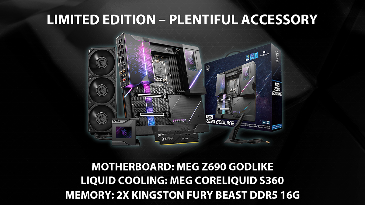 微星正式发布meg z690 godlike,限量套装售价2099美元