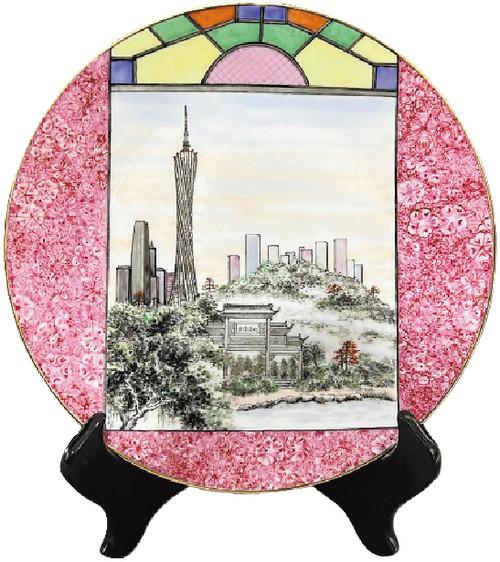 釉上生花岭南画派为广彩注入新风