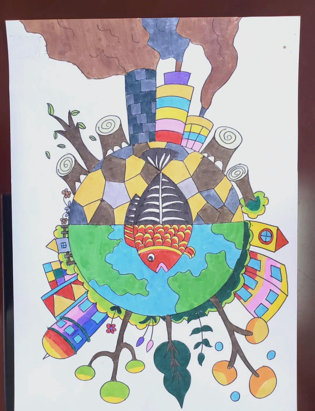 仙居县中小学生环保绘画大赛优秀作品集锦