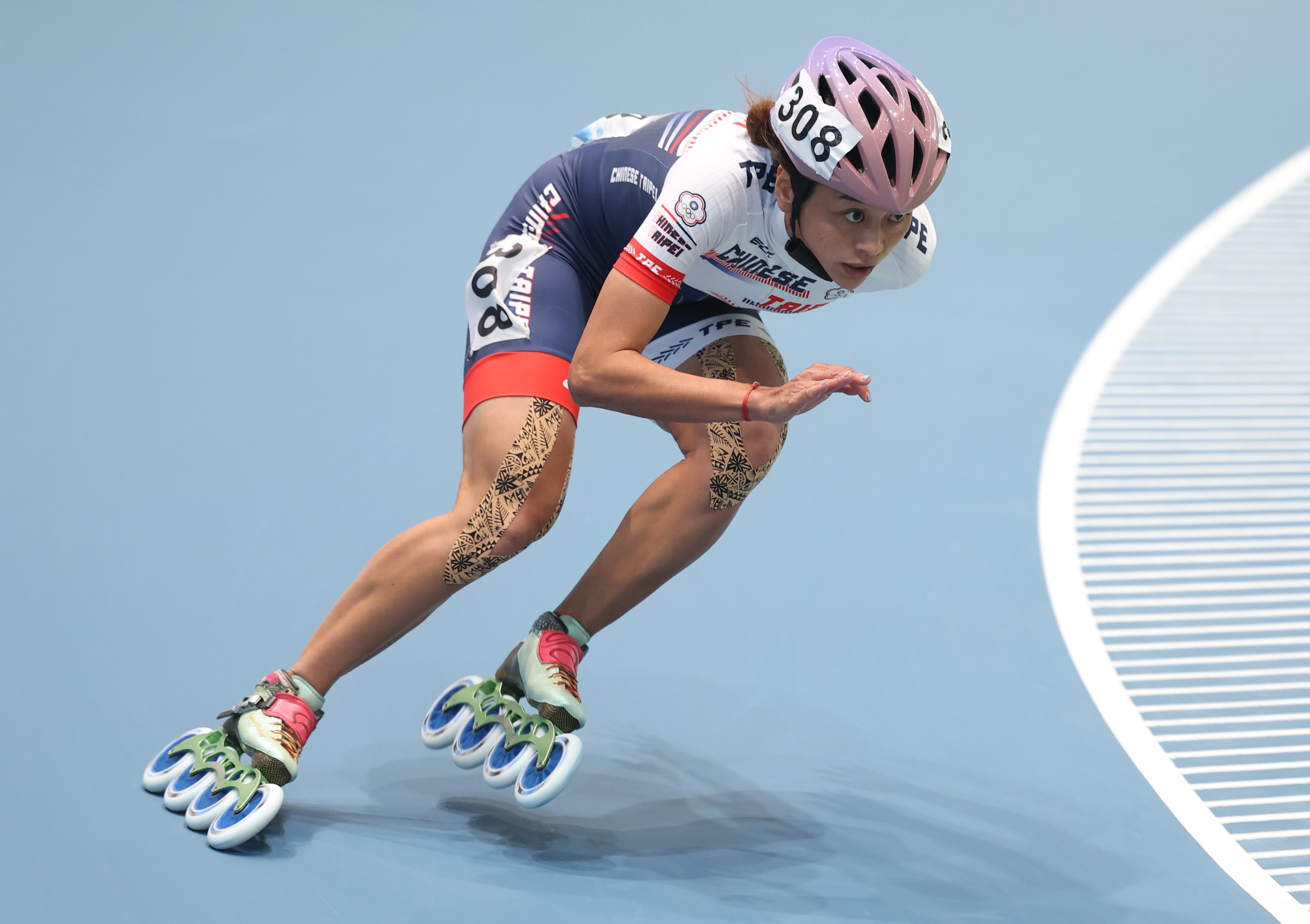 轮滑——第19届亚洲轮滑锦标赛在北戴河开赛