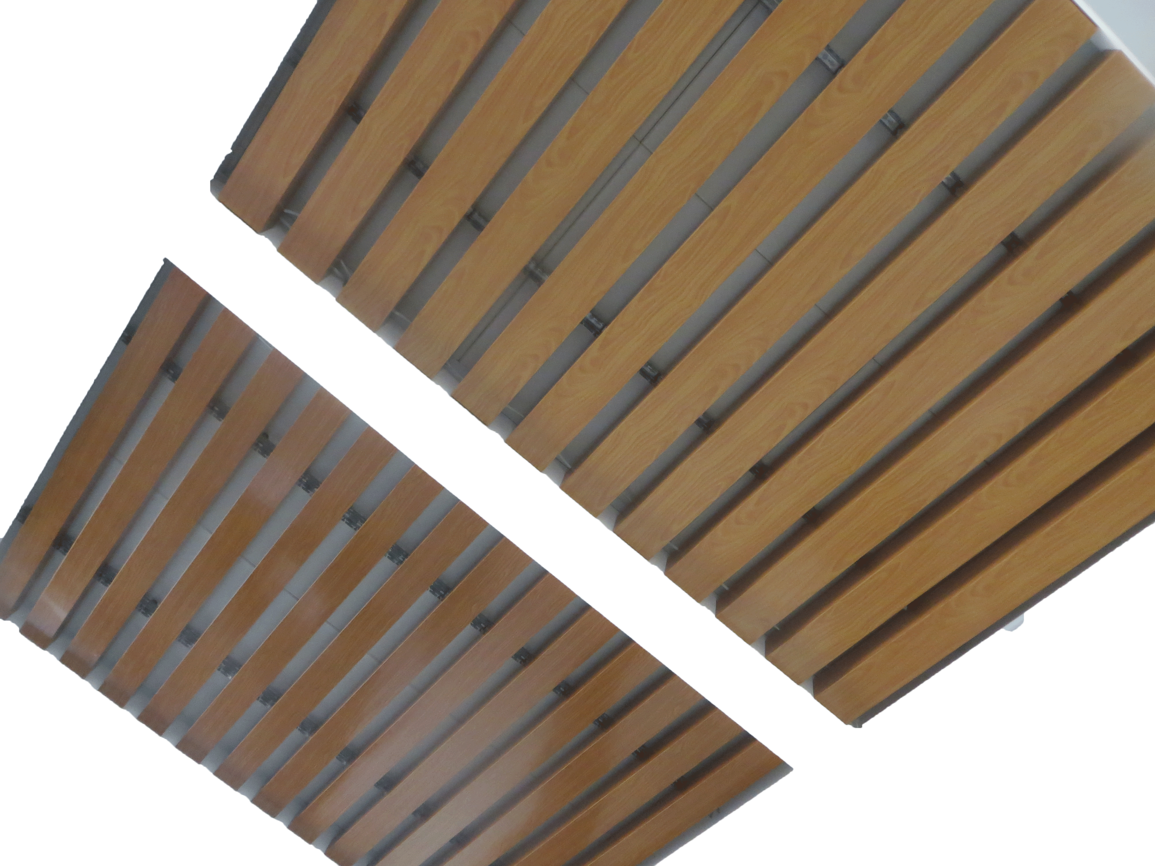 仿木纹方通天花板 u型铝方通吊顶