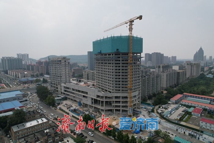 济南轨道交通2号线腊山站上盖商业综合体稳步推进