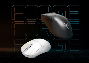 微星FORGE GM500 W鼠标首发199元：原相PAW3395、轻至55g