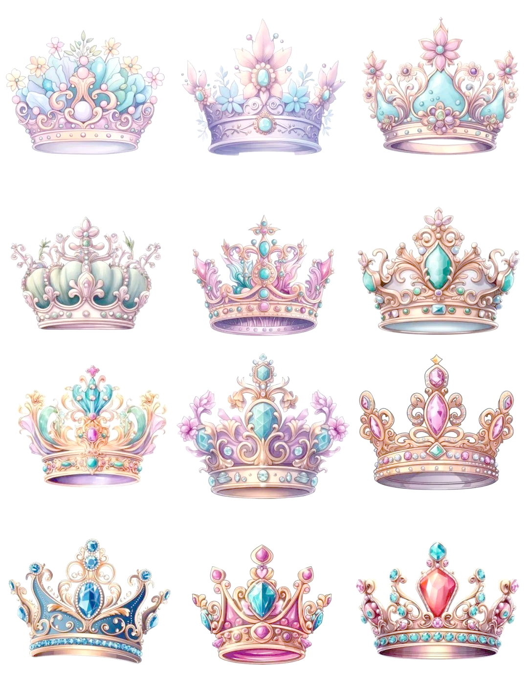 首先,使用铅笔勾勒出皇冠的大致造型,包括其轮廓和内部装饰品的构思