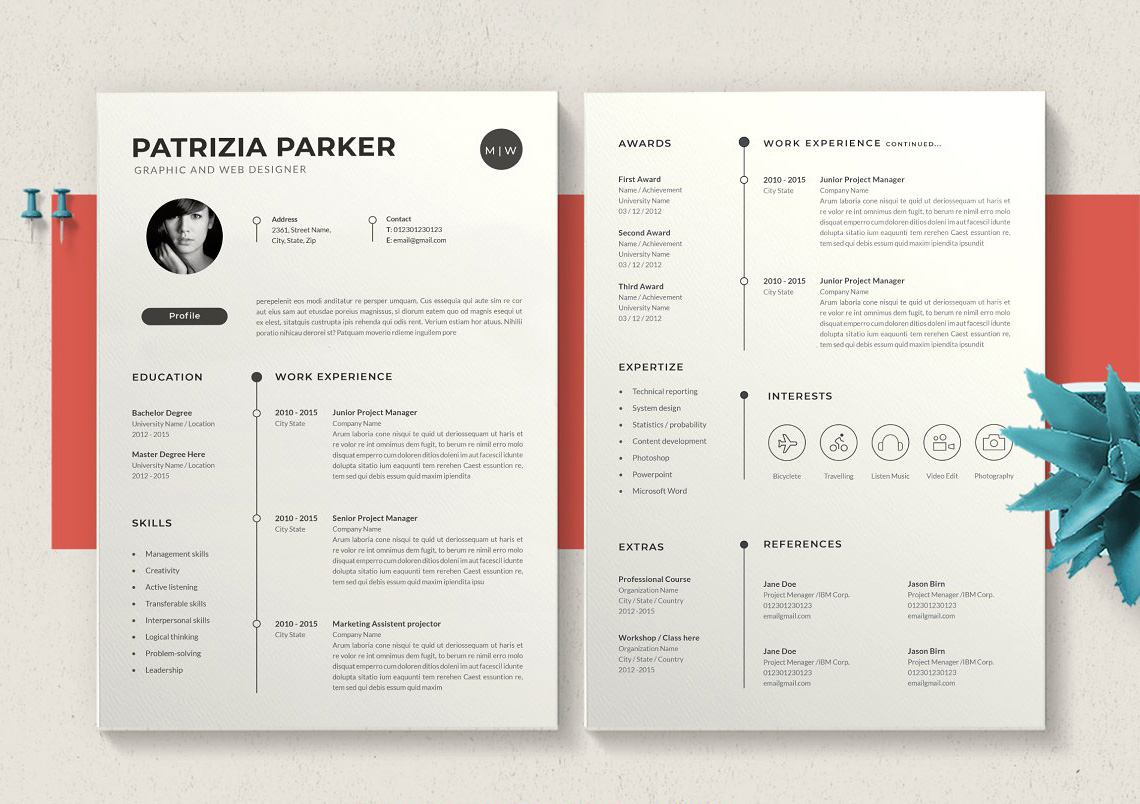 国外简历设计欣赏!清爽