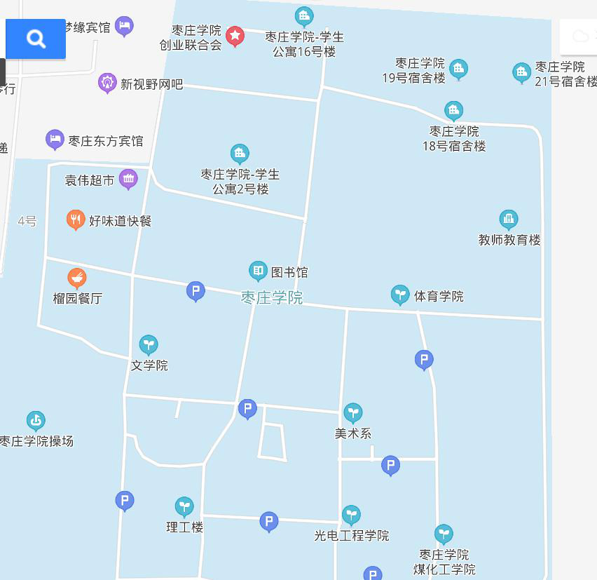 枣庄职业学院平面地图图片