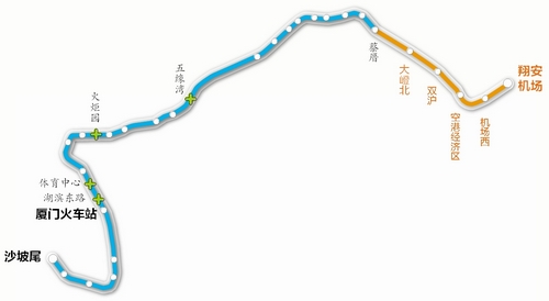 厦门地铁3号线高清图图片