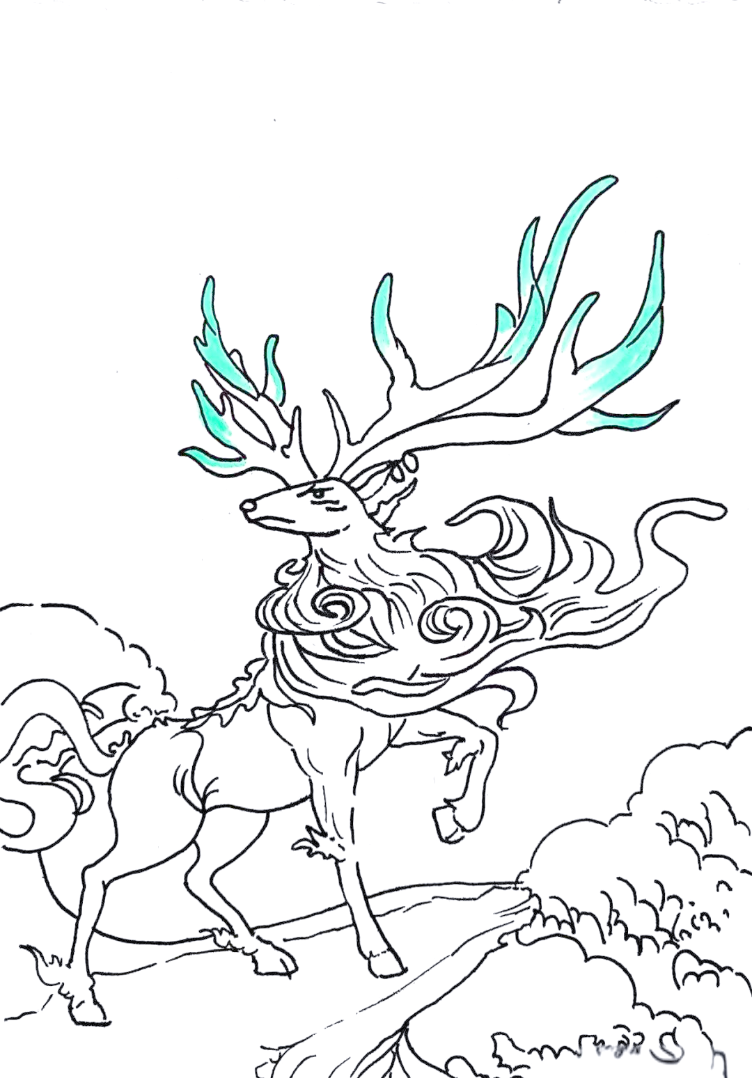 探索古风主题,用多彩线条描绘"山海经异兽"与"千里江山"