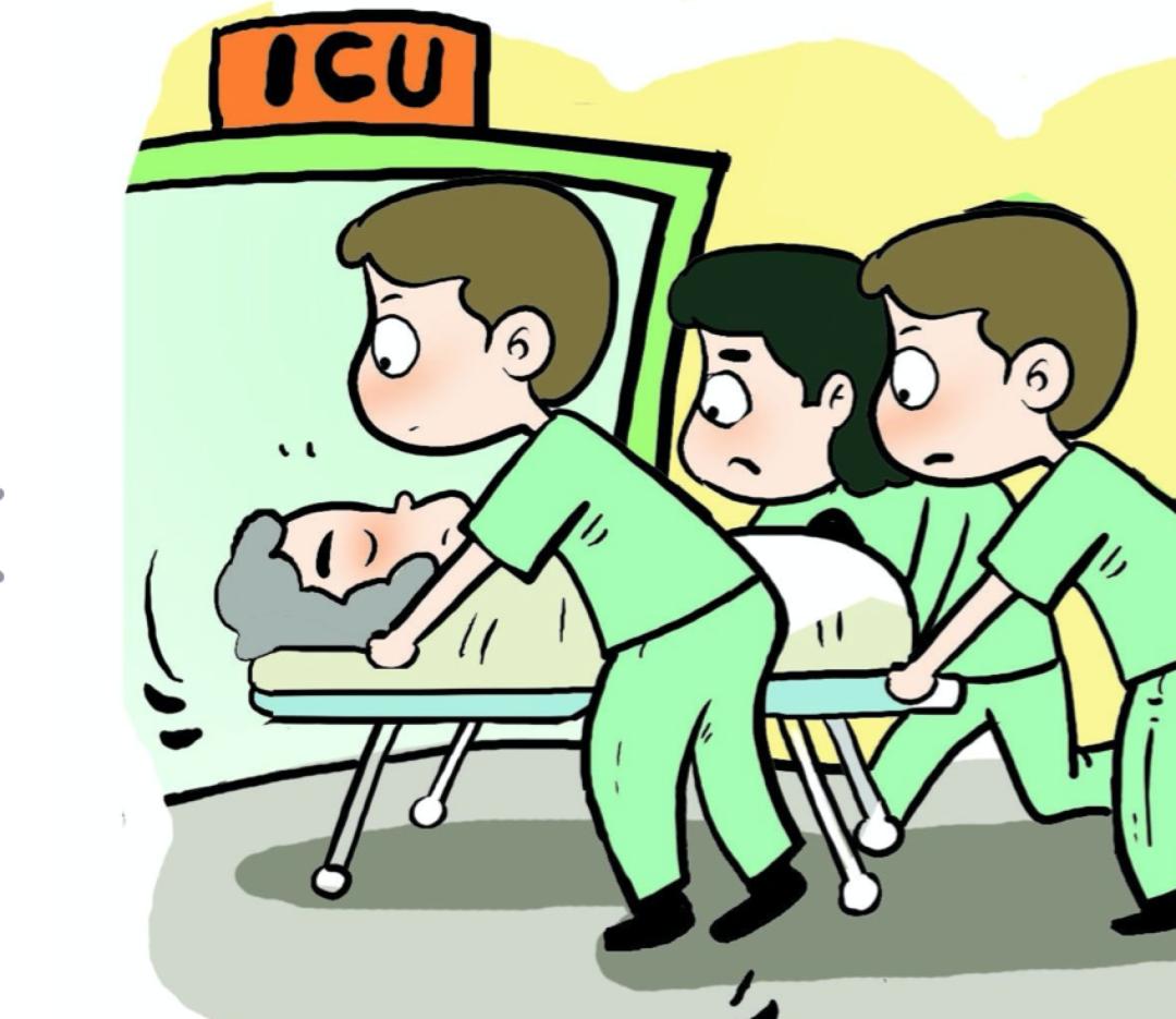 icu与患者沟通卡通图片图片