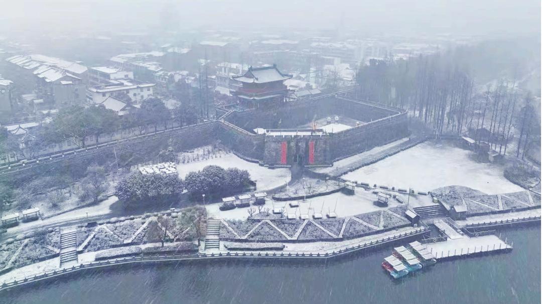 荆州雪景图片图片