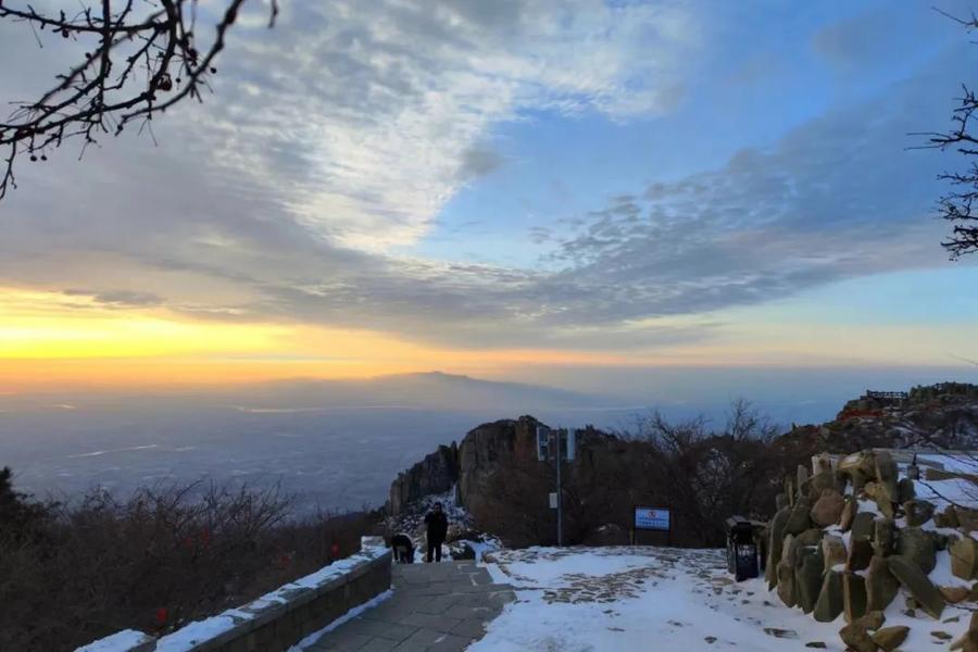 桃花峪泰山图片