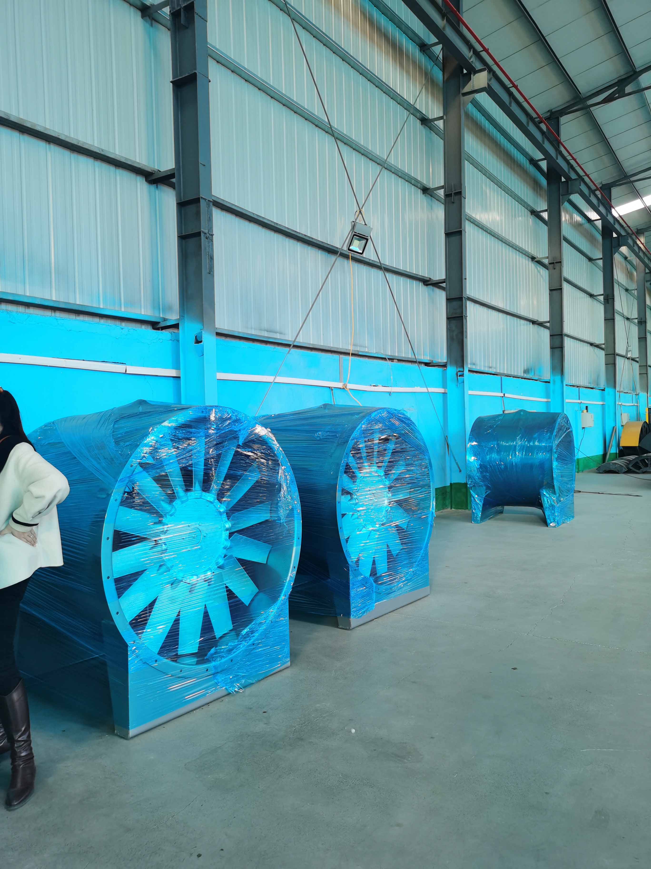 隧道轴流风机批量生产实物图