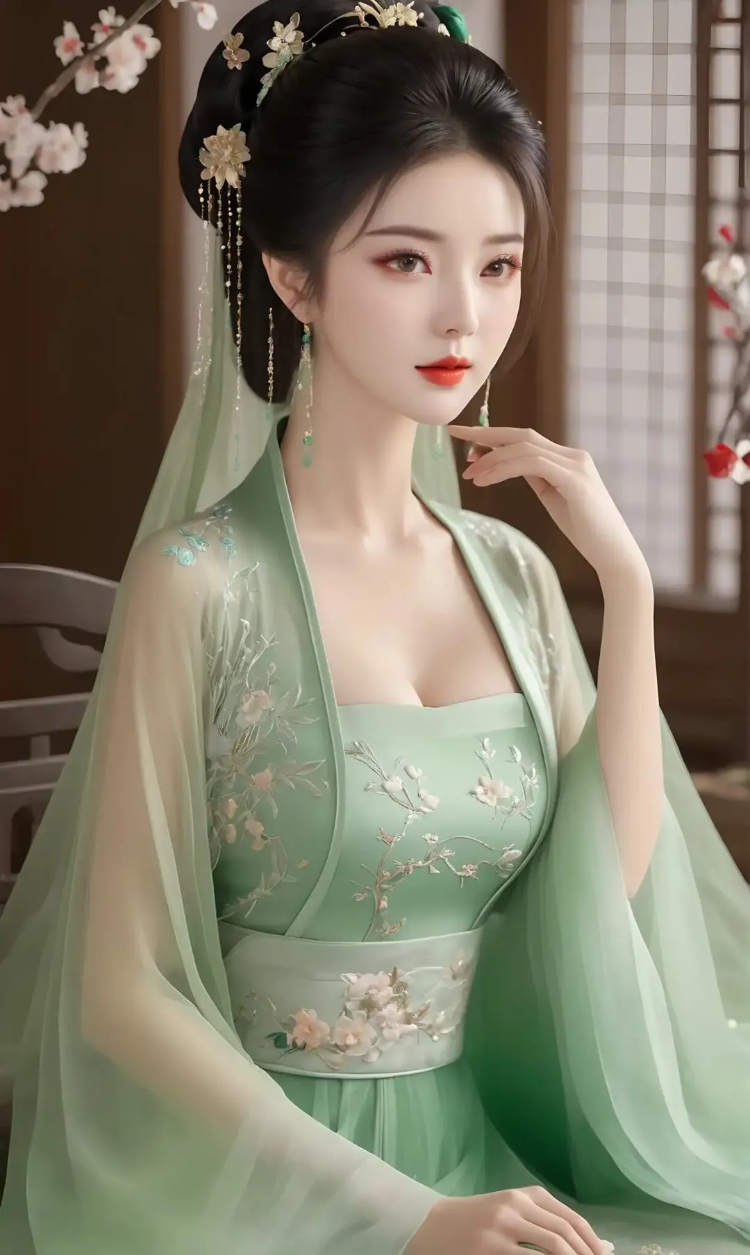 ai汉服美女壁纸,你爱了吗