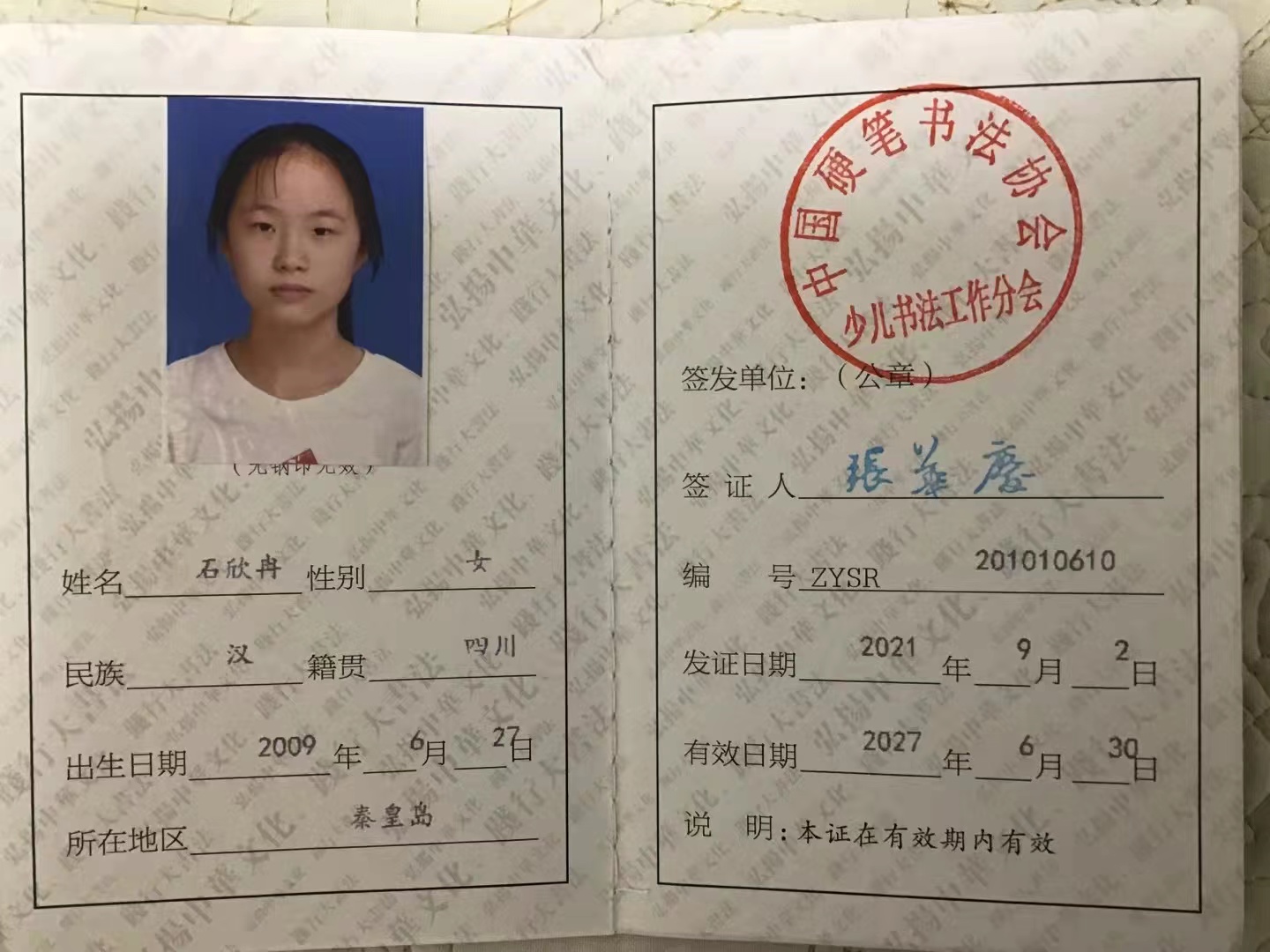 博学少女石欣冉,写气质人生,扬中华国粹