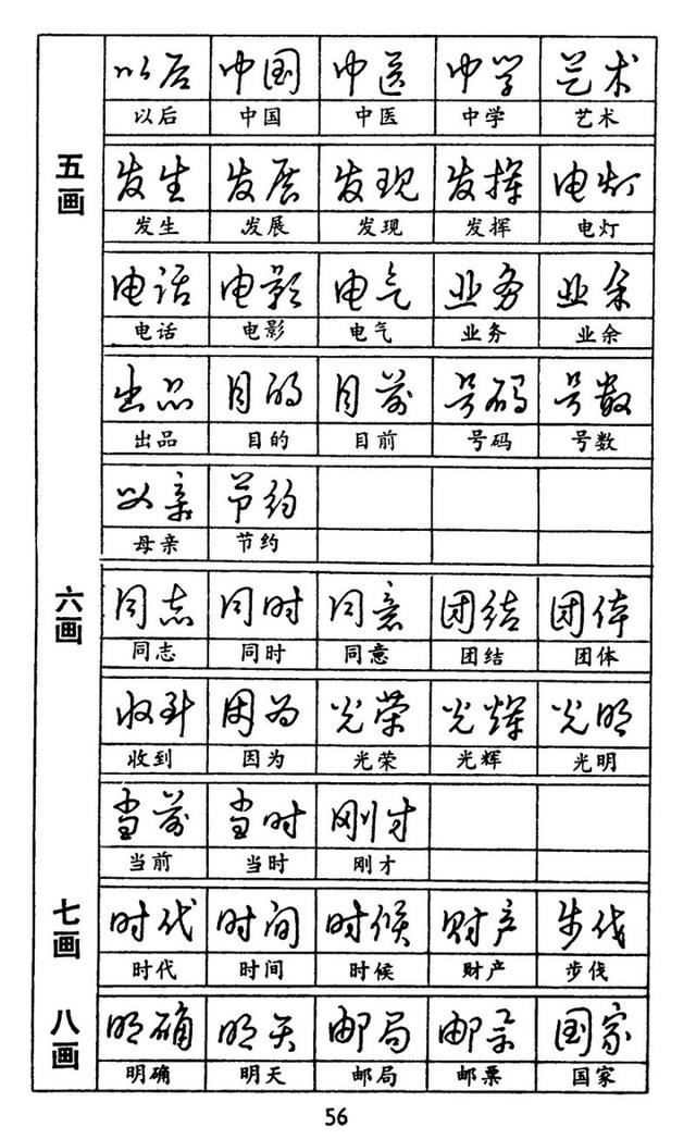 经典字帖|非常经典的钢笔书法字帖-黄若舟《汉字快写法》值得收藏