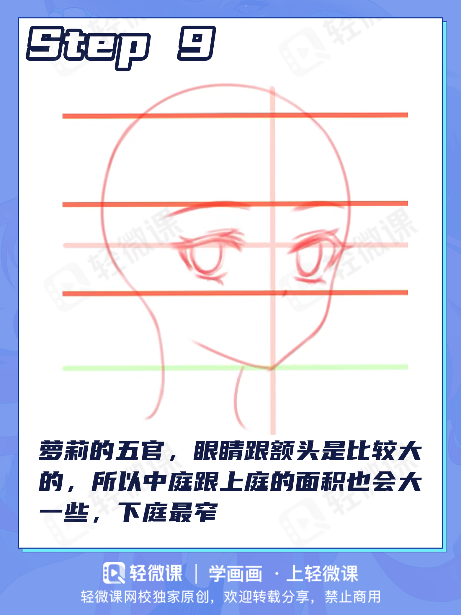 脑袋画法图片