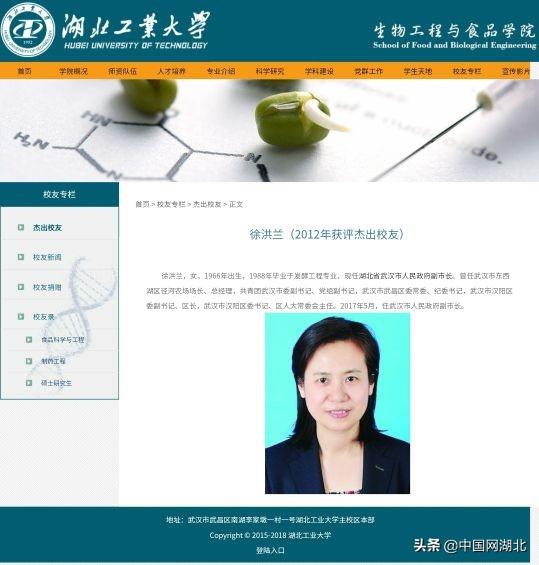 武汉市副市长徐洪兰接受审查调查