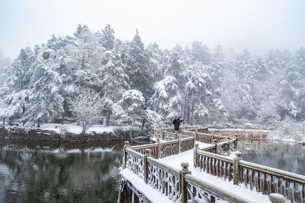 庐山雪景照片图片