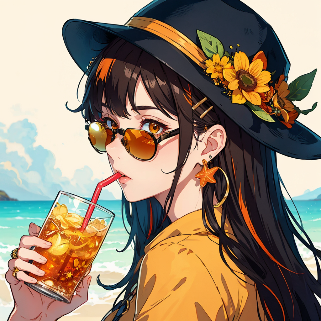 阳光女孩与午后时光