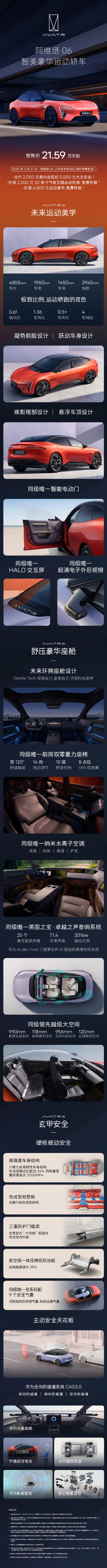 预售21.59万起！一图看懂阿维塔06：年轻人的第一台豪华轿车
