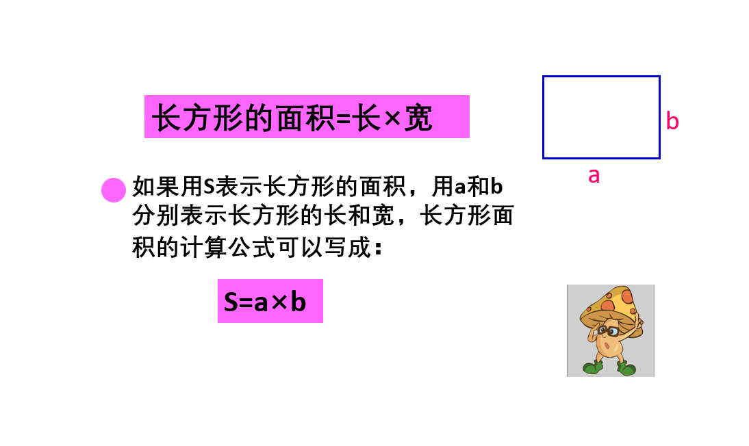 长方形的面积计算公式
