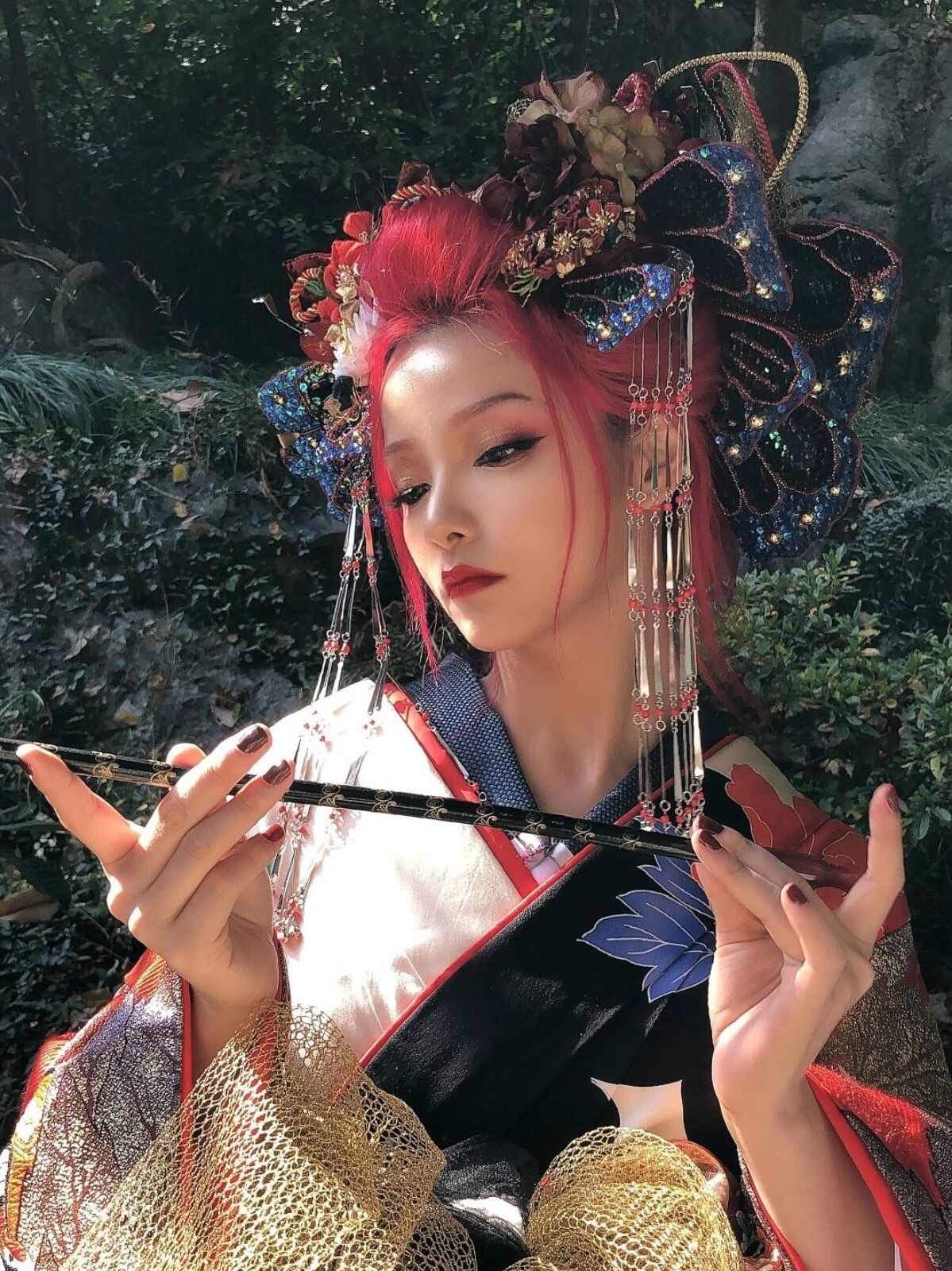 "花魁"造型能美到什么程度?看看谢安然你就知道,网友:我爱了