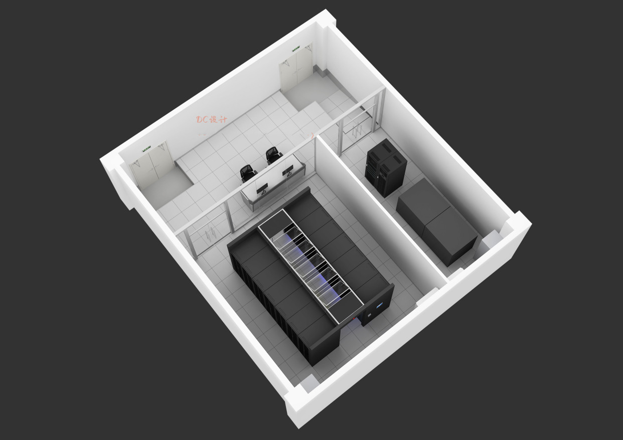 機房工程建設前的3d效果圖參考