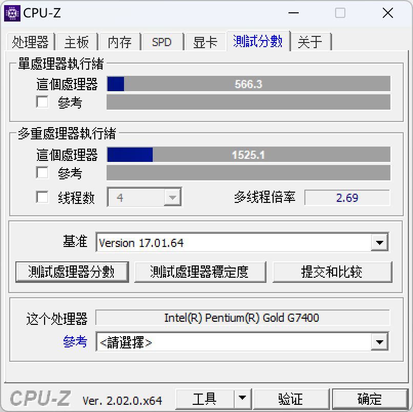 奔腾g7400参数图片