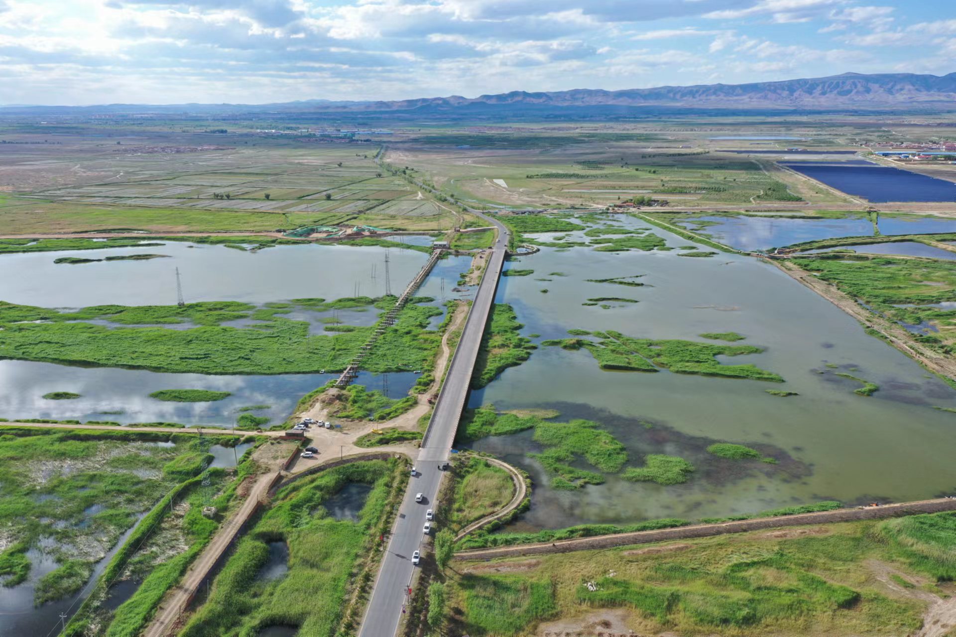 "草原天路""桑洋水路"全媒体采访行|桑干河国家湿地公园:湖光山色百