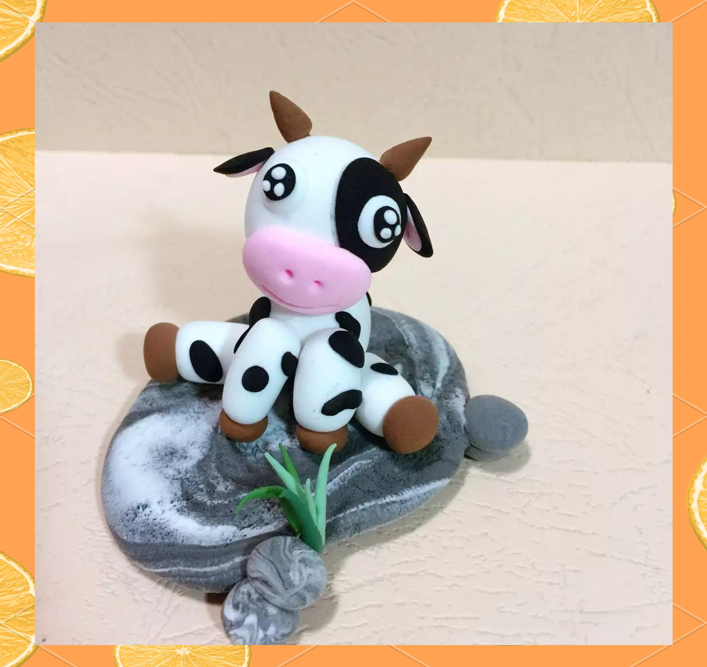 泥工课堂:制作黑白小奶牛的步骤详解