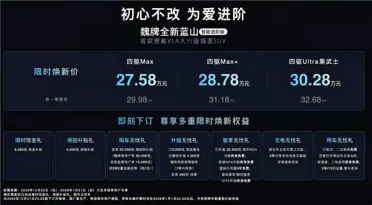 用嘴就能开车！魏牌全新蓝山智能进阶版上市：27.58万起