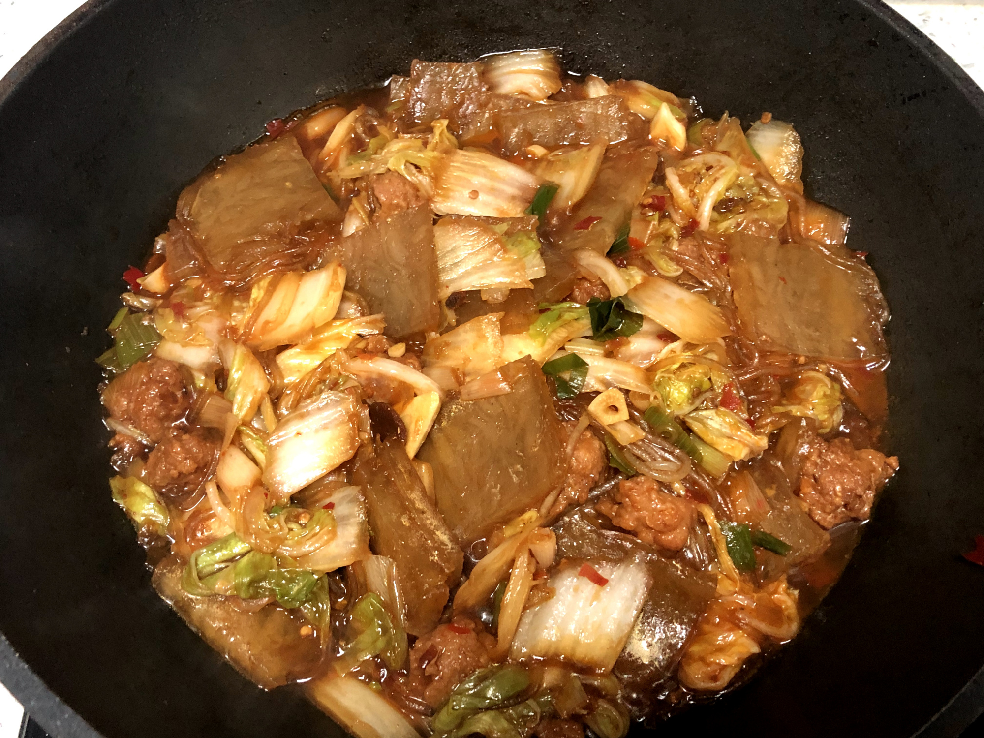 大烩菜怎么做才好吃?原来做法诀窍这么简单,天冷炖一锅,太香了