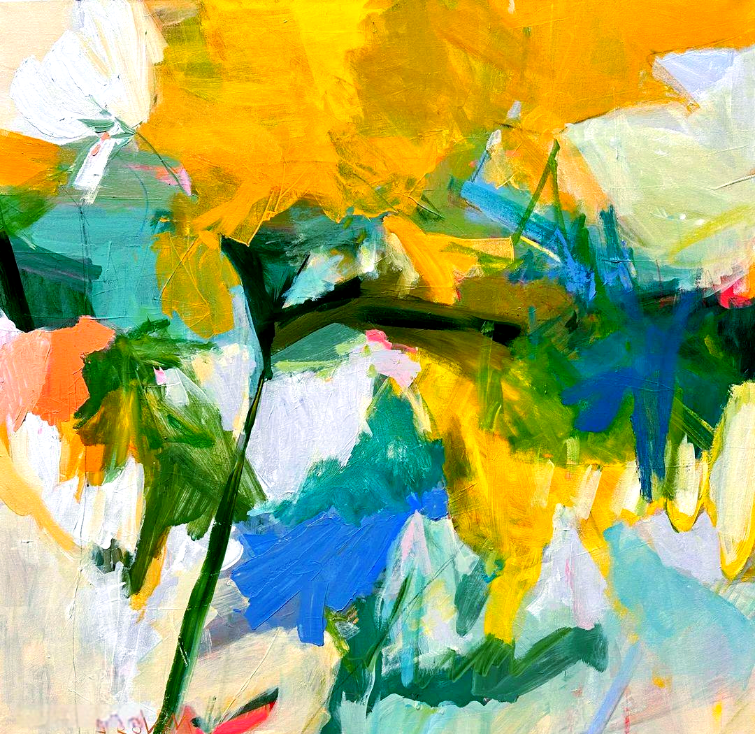 美国画家marissa vogl的抽象花卉作品概览