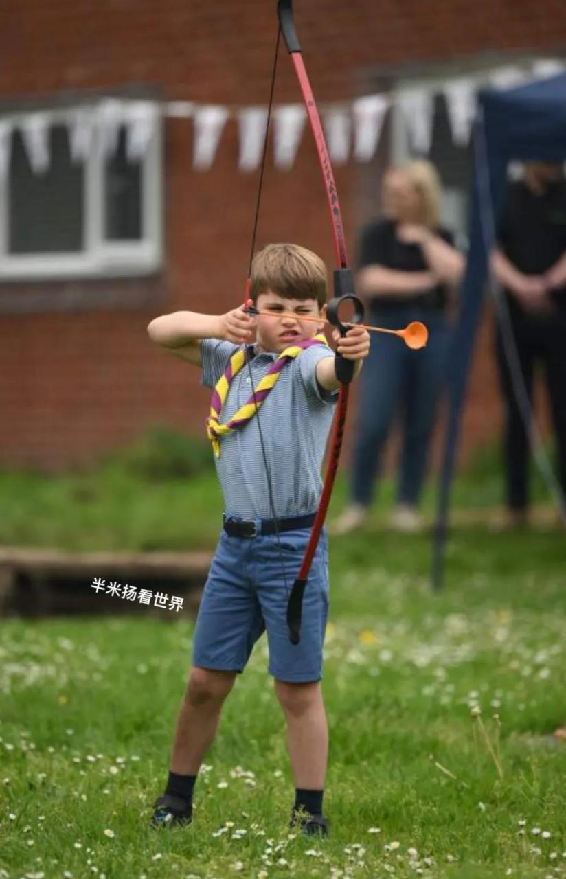 哈里的儿子阿奇,看上去还是像哈里多一些,肤色不是很黑,也是很可爱.