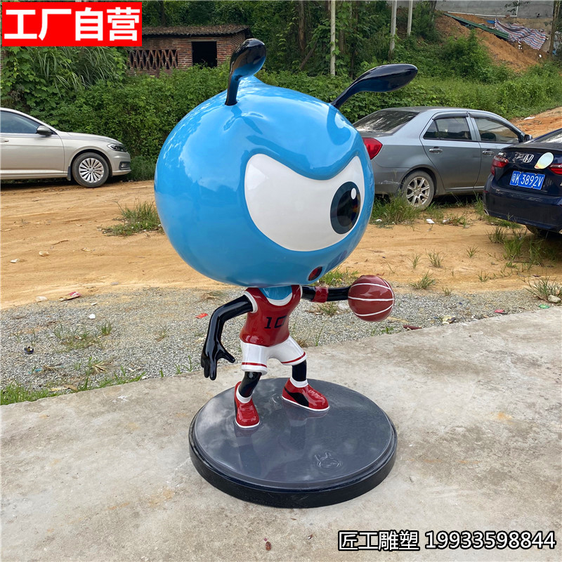 玻璃钢支付宝蚂蚁雕塑 金服公仔蚂蚁造型雕塑