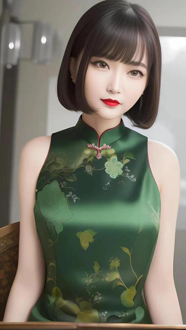 唯美壁纸|旗袍美女|你这么温柔,你走两步,风都变甜了