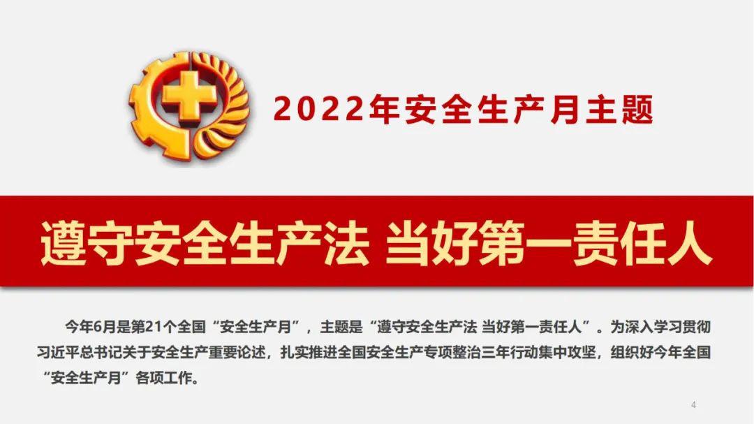 2022年全国安全生产月主题解读