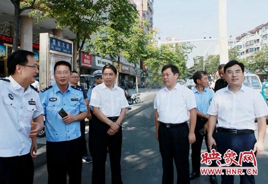 付自成深入驻马店市驿城区调研督导全国文明城市创建工作