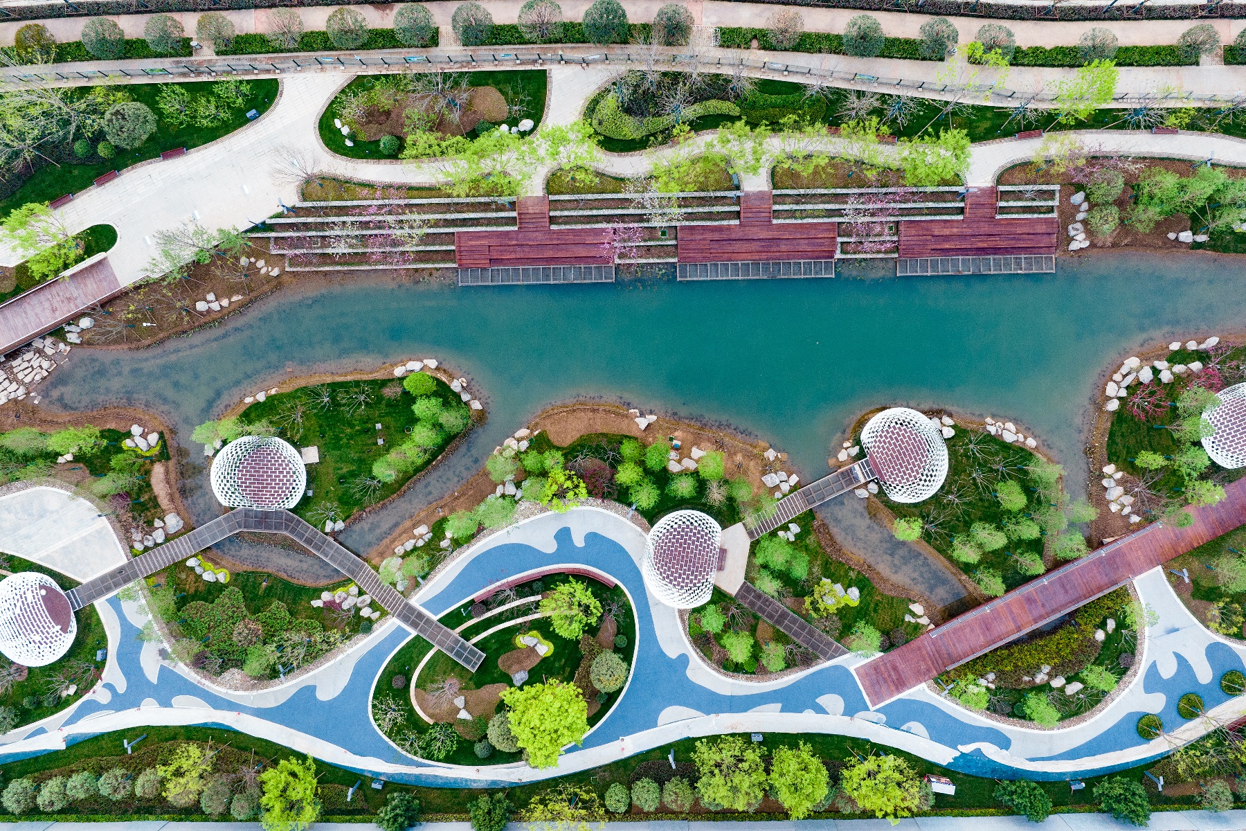 永安渠海绵城市生态公园五一开园 假期来"都市绿肺"打卡