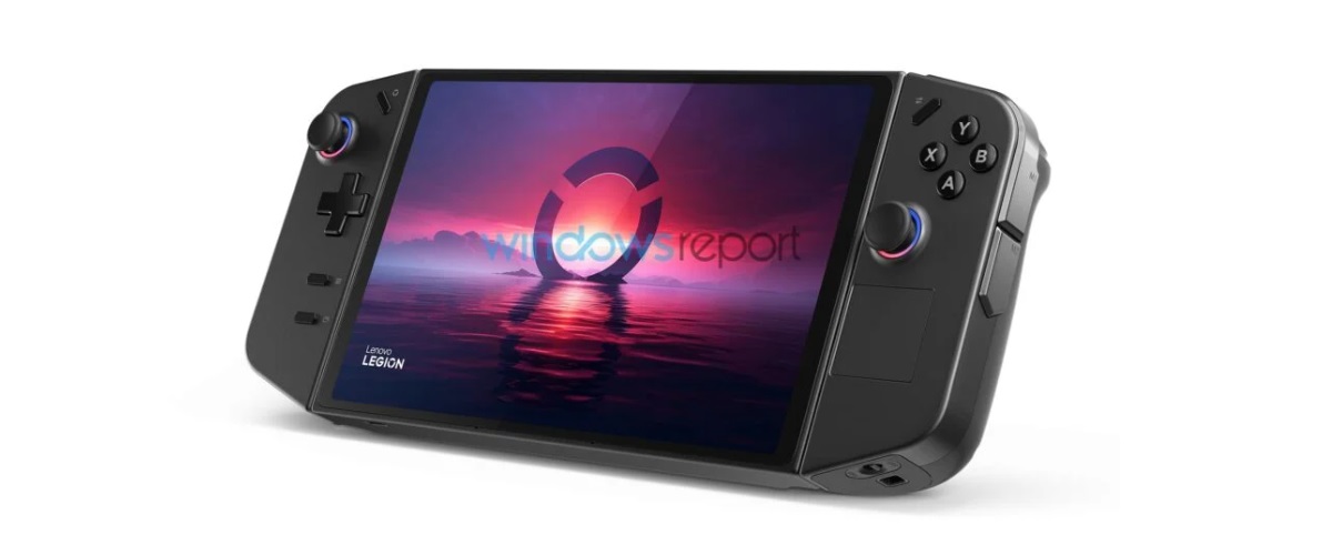 联想legion go掌机渲染图曝光:配备可拆卸手柄和后置触发键