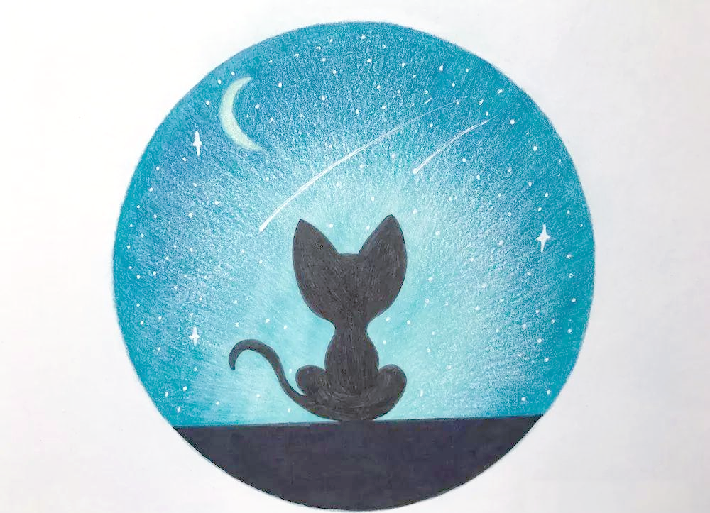 彩铅画星空,让你的艺术之路从零开始,自信满满!