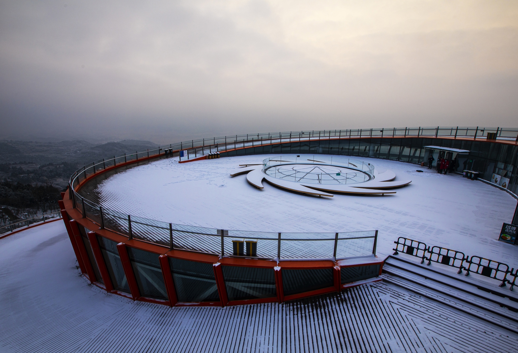 成都下雪的旅游景点图片