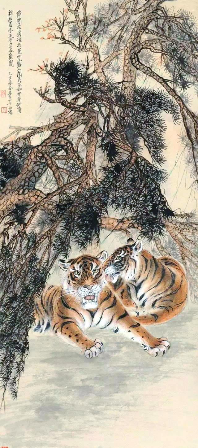 中国画虎名家大盘点,他们如何用画笔诠释虎的百兽之王