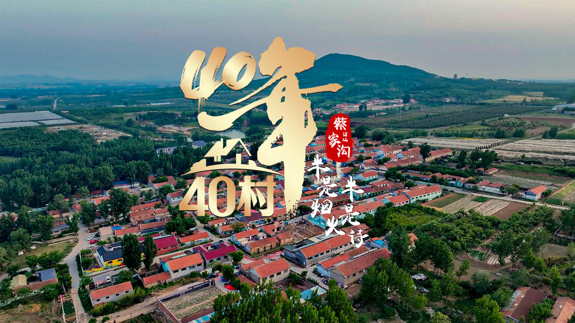 40年·40村丨潍坊蔡家沟村:旧貌换新颜,绘就乡村振兴新画卷
