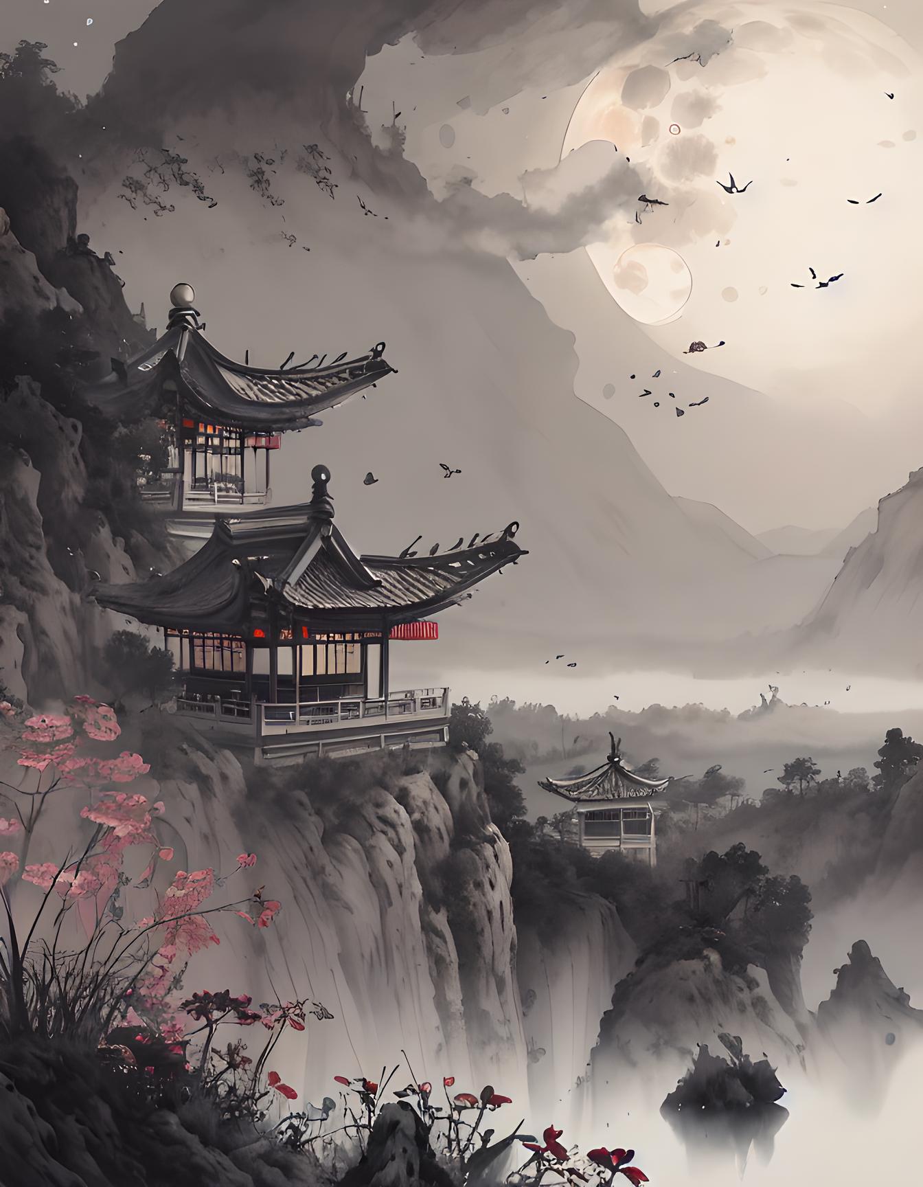 月朦胧鸟朦胧山朦胧