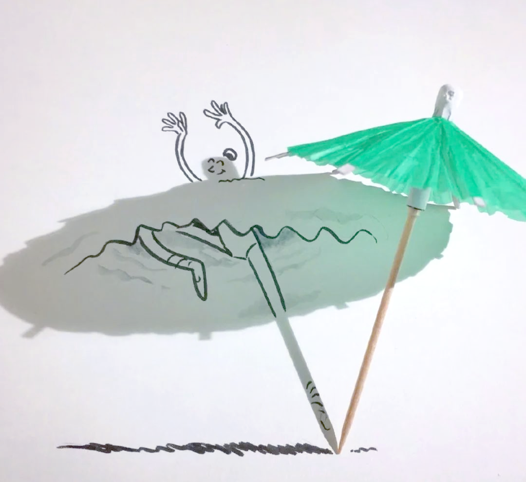 小朋友变身艺术家,影子创意画引领新潮流