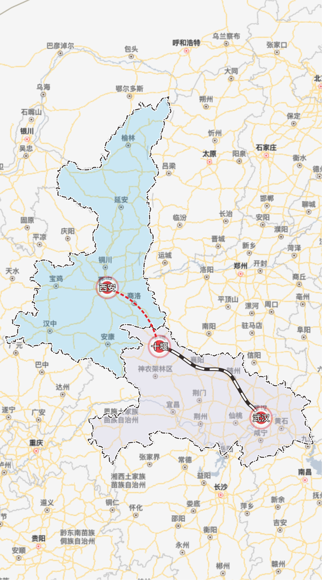 西武高铁陕西段开工,2026年6月竣工,商洛至武汉2小时可达