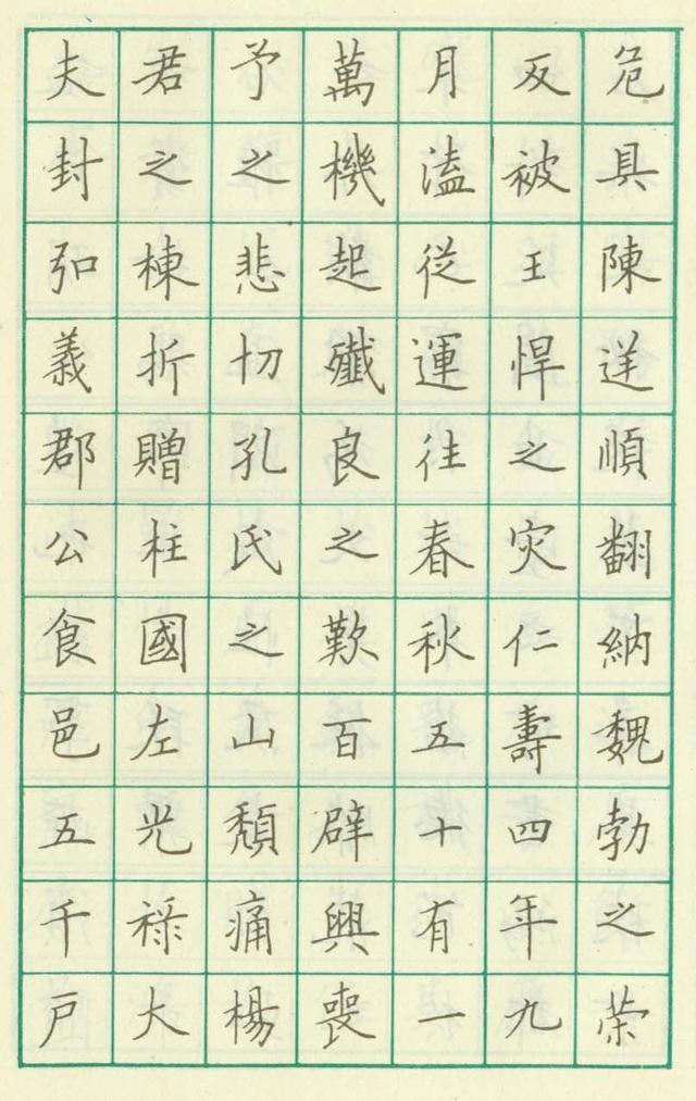 硬筆書法|硬筆書法字帖欣賞《盧中南臨歐楷皇甫誕碑》