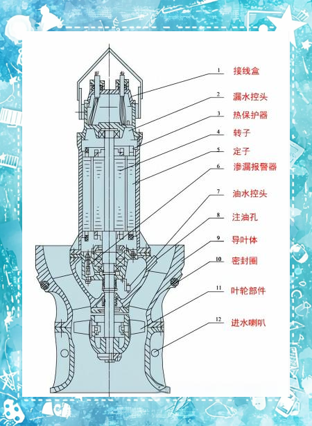 这种泵的结构包括叶轮,轴密封,油室,防转装置以及轴承等关键组件.特别